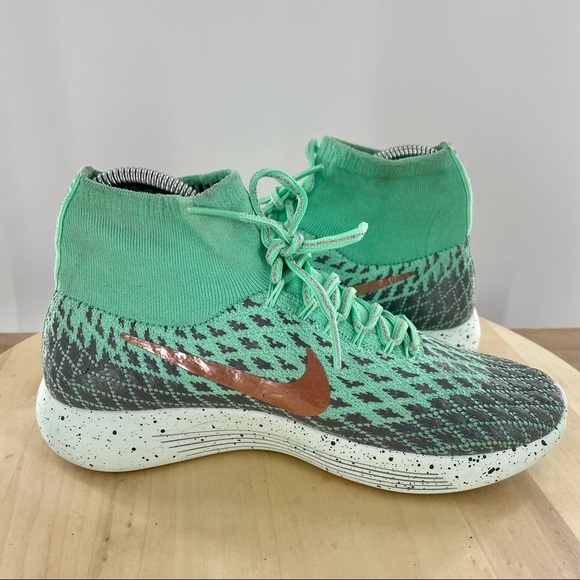 Womens Nike Lunarepic Flyknit Shield Green Glow. Sneakers SZ 6.5 - Picture 7 of 10
